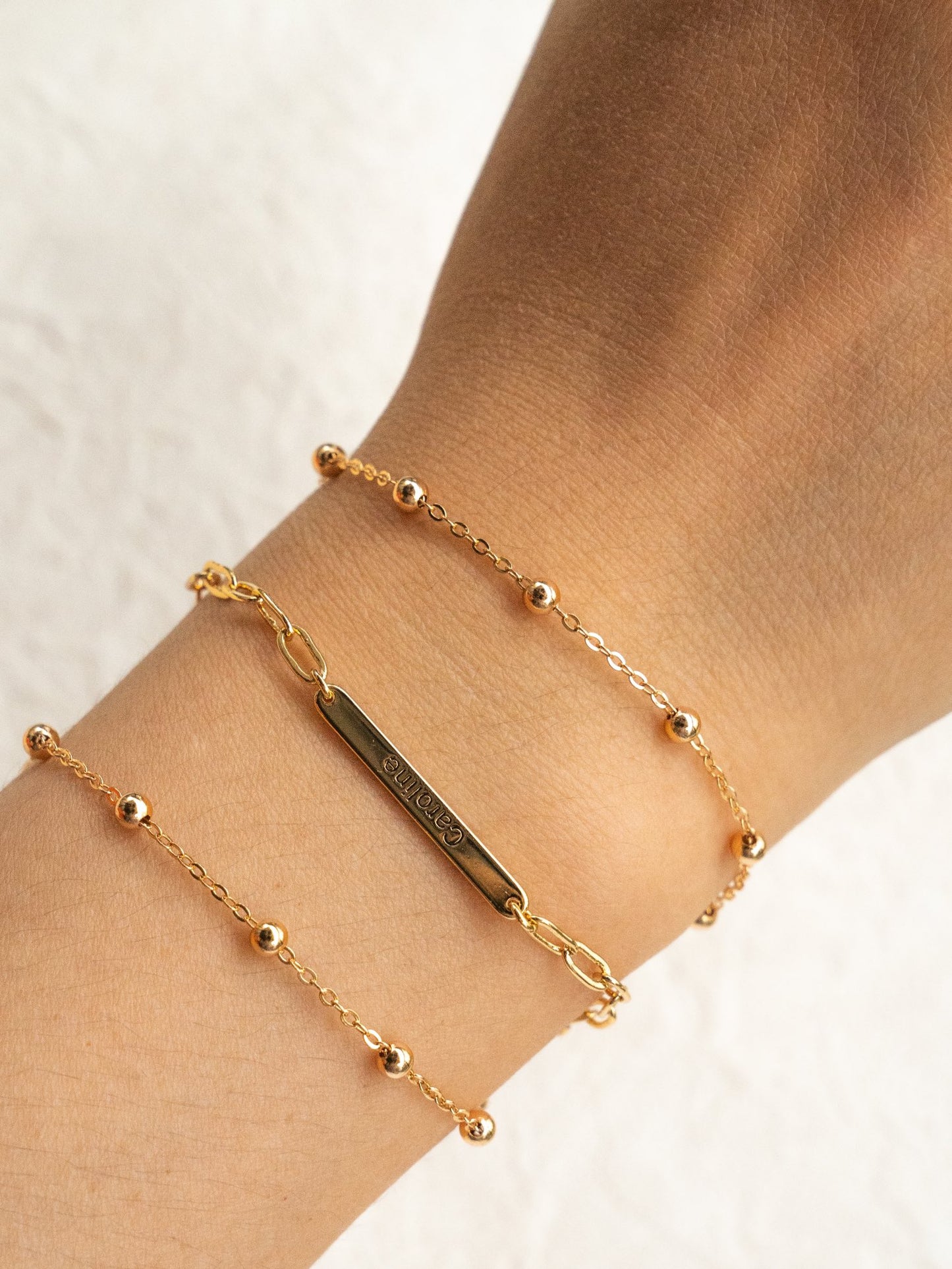 "L'Âme Éternelle en Lettres" Personalized Letter Bracelet 18K Letter Customized Bracelet