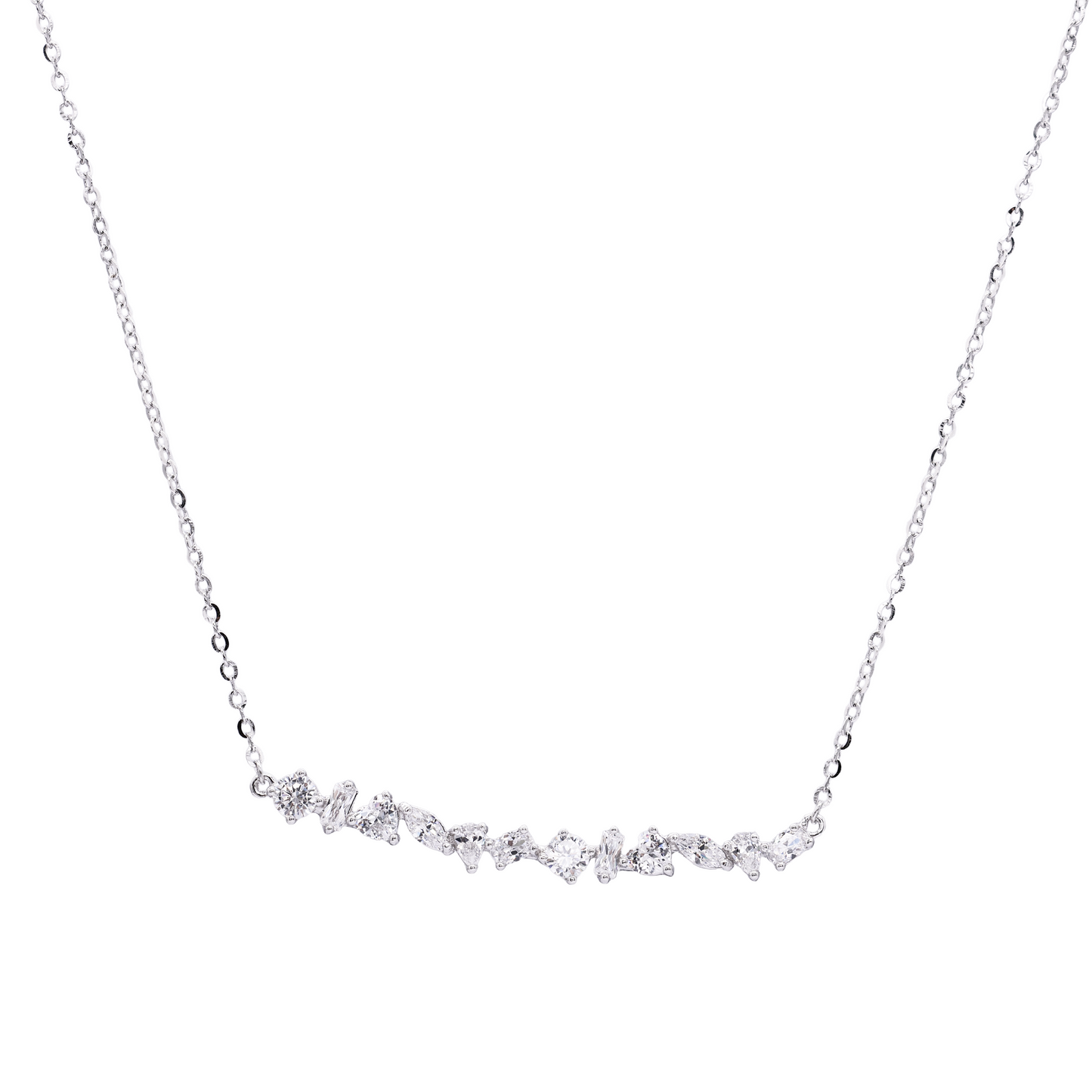 Shape Symphony Pendant Necklace Geometric Poetry Necklace KRN20