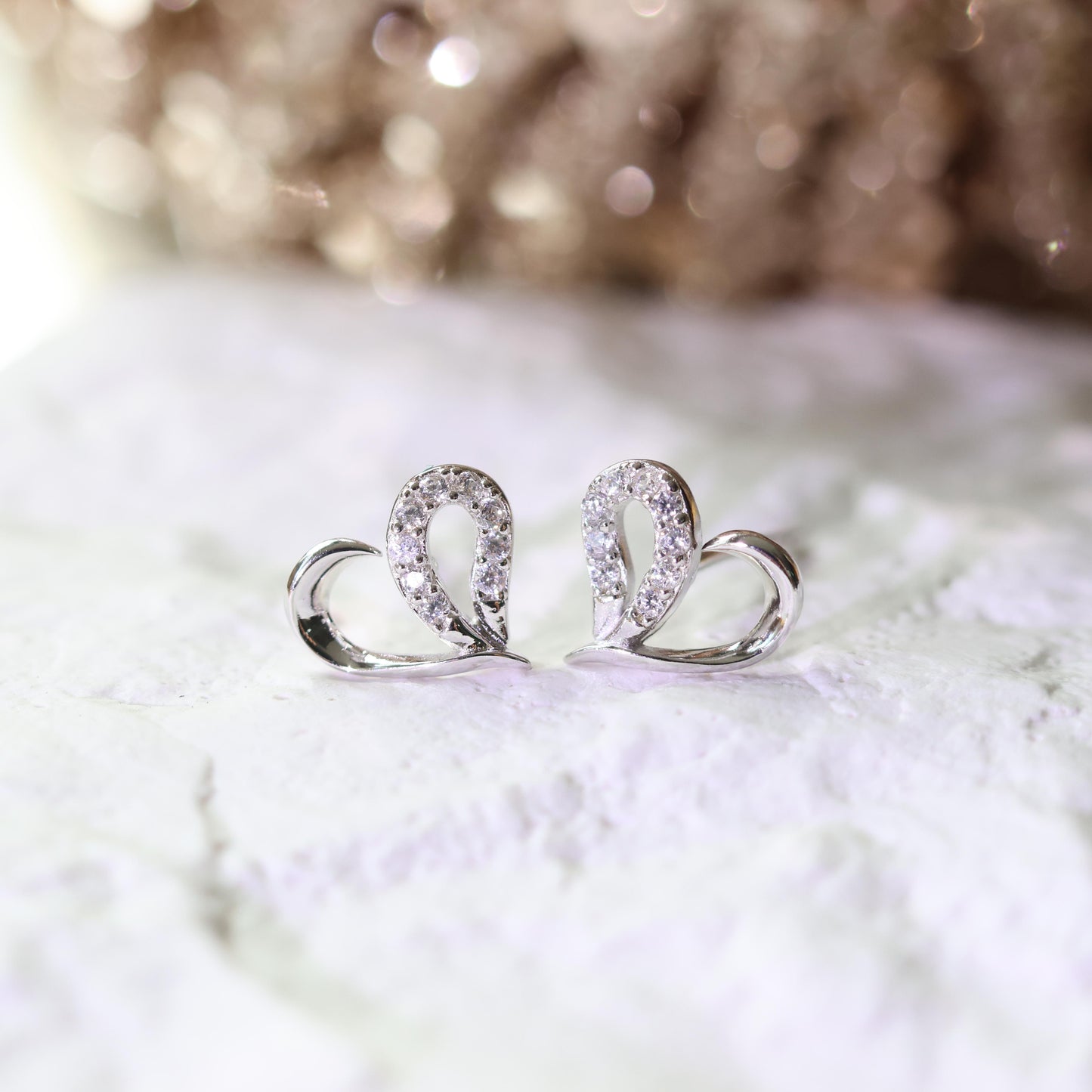 Heart Sparkle Earrings Heart Sparkle Earrings