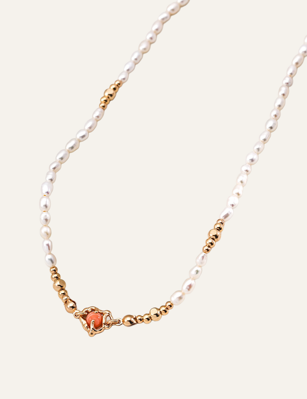 Elysian Pearl & Red Agate Necklace
Natural Pearl Rhodonite Necklace