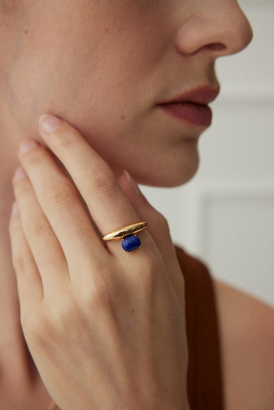 Peacock Stone Silver Ring 孔雀石純銀戒指