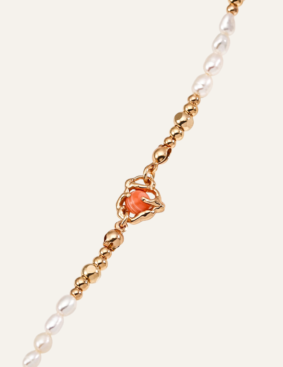 Elysian Pearl & Red Agate Necklace
Natural Pearl Rhodonite Necklace