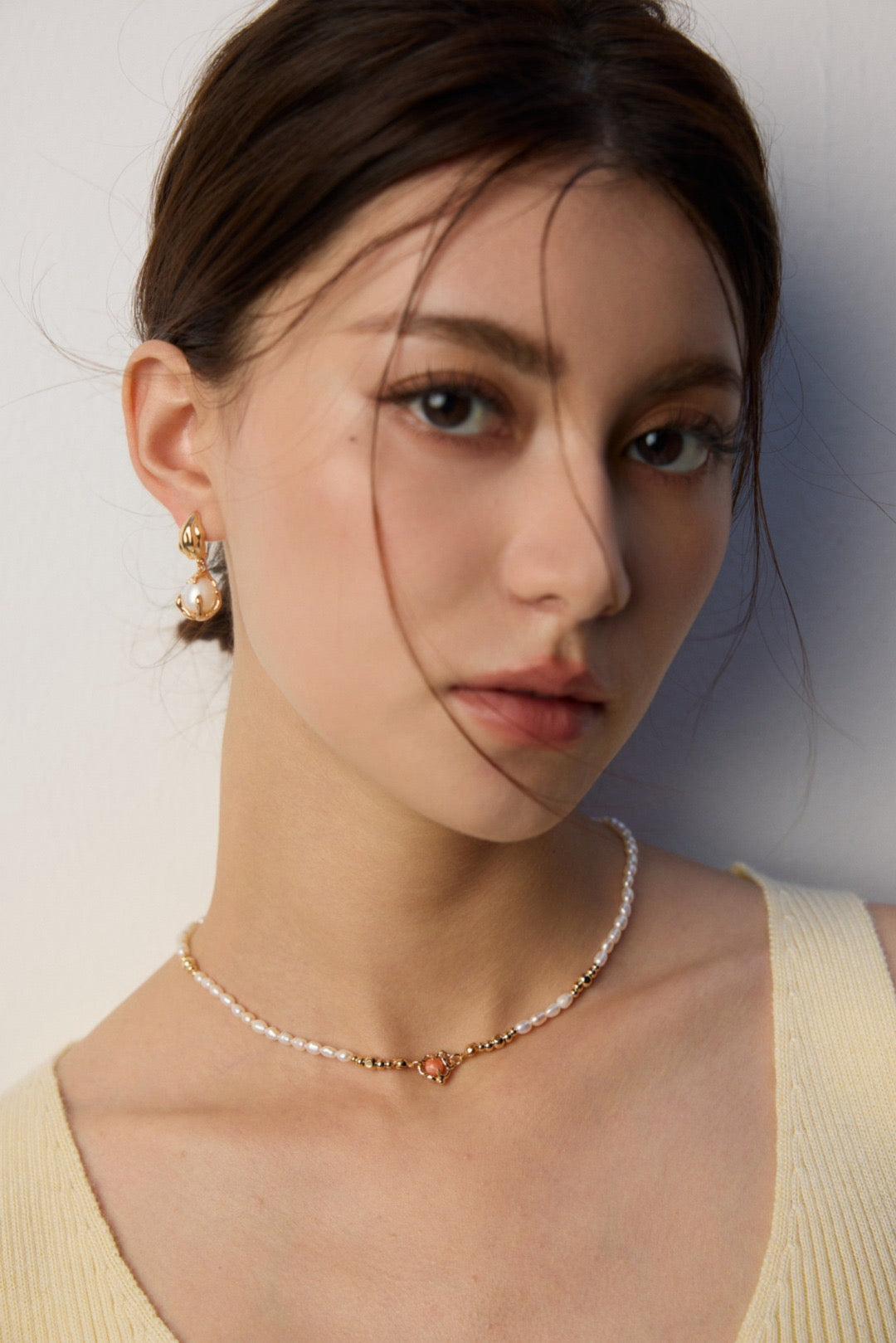 Elysian Pearl & Red Agate Necklace
Natural Pearl Rhodonite Necklace
