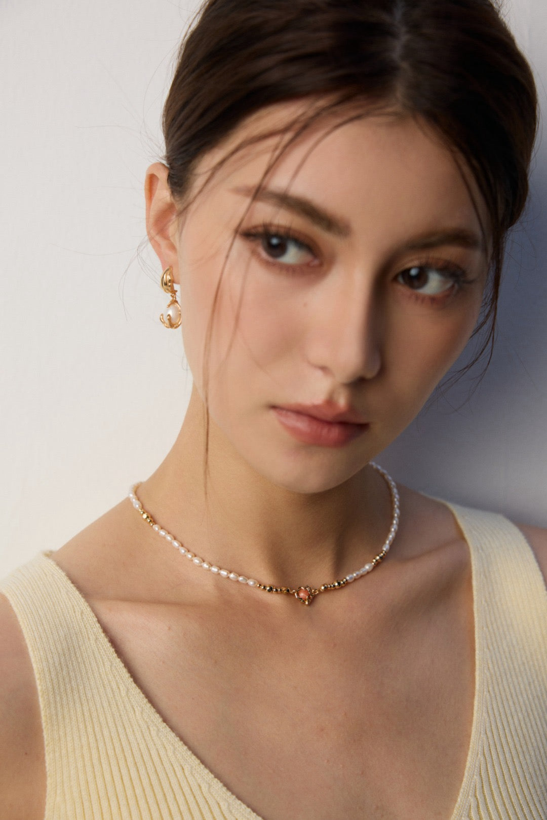 Elysian Pearl & Red Agate Necklace
Natural Pearl Rhodonite Necklace