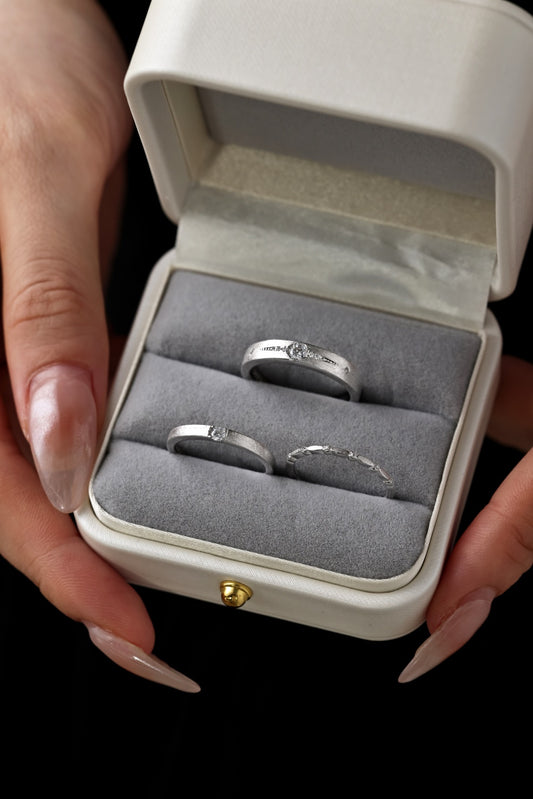 🌿「一日不見·三秋」纜繩紋情侶戒組 Three-Strand Rope Ring Set
