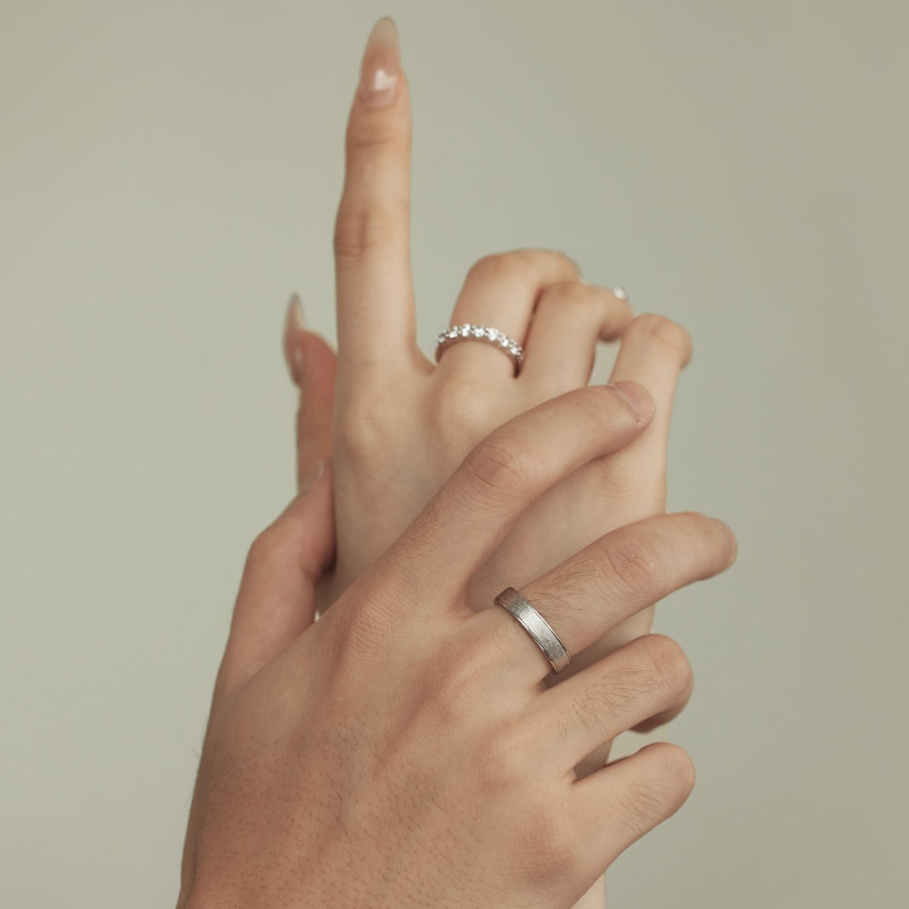 "Endless Love" Minimalist Couple Ring