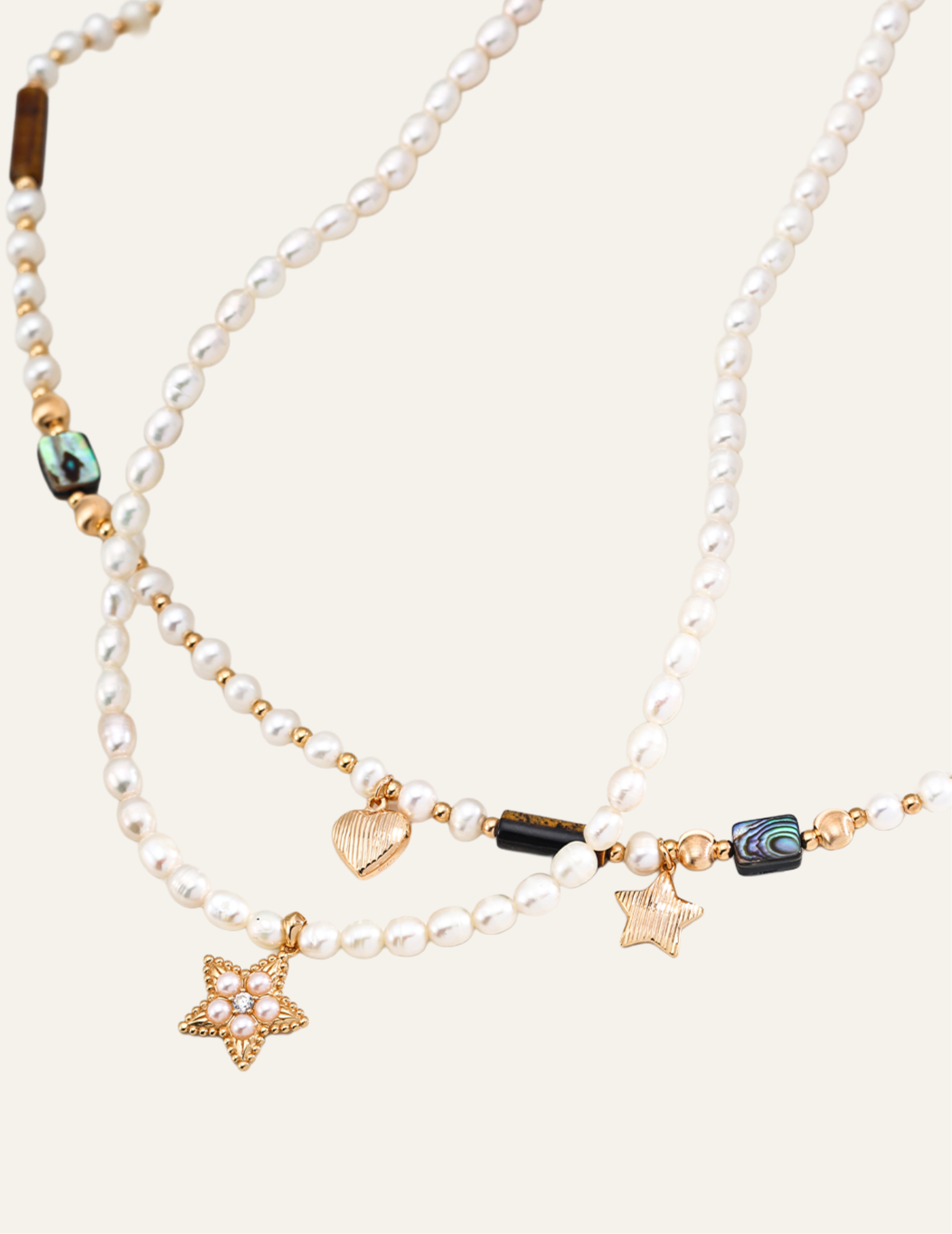 Étoile de Coeur Heart and Star Necklace