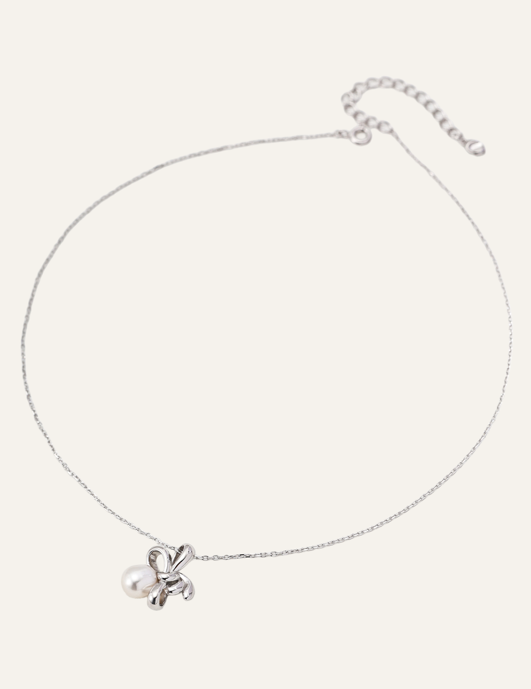 Nœud de Perle pearl bow necklace