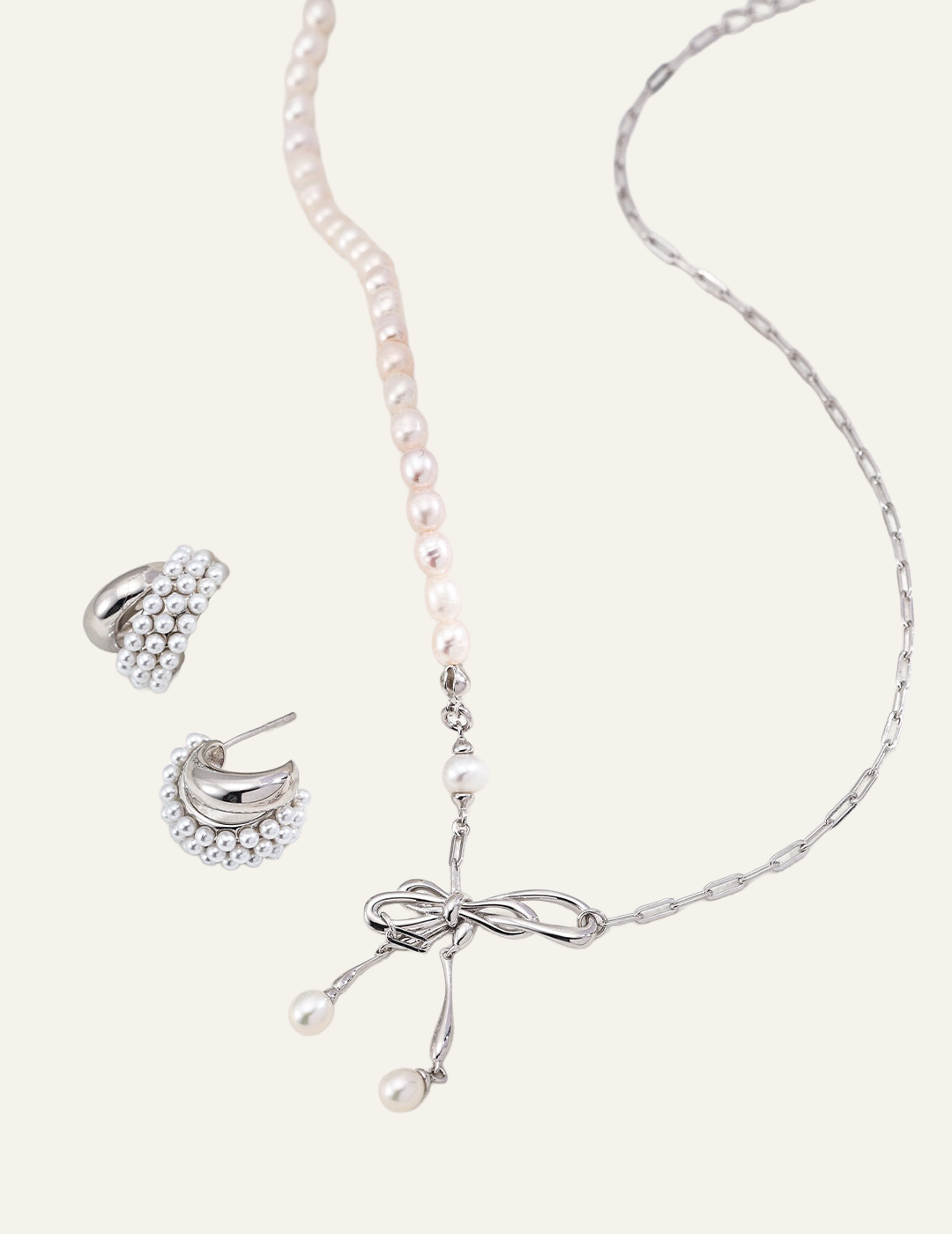 Luna Pearl Cascade Earrings