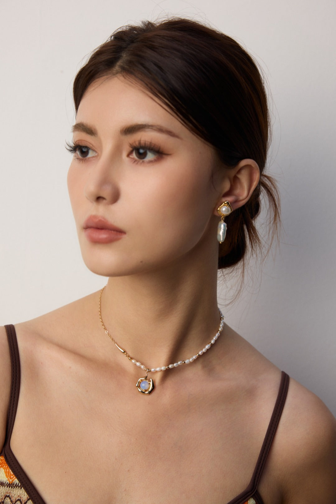 Oasis de Lumière lake opal pearl necklace