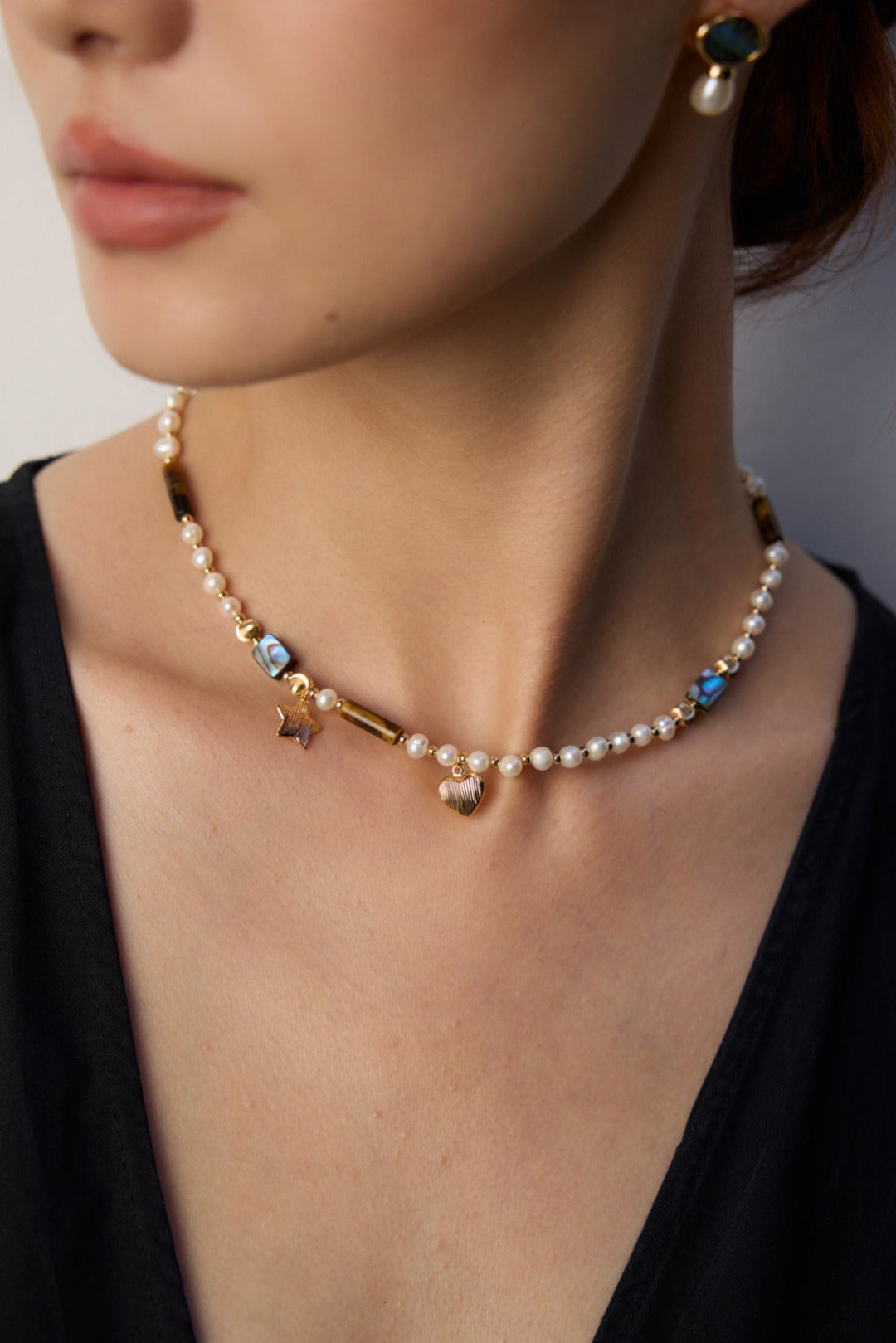 Étoile de Coeur Heart and Star Necklace