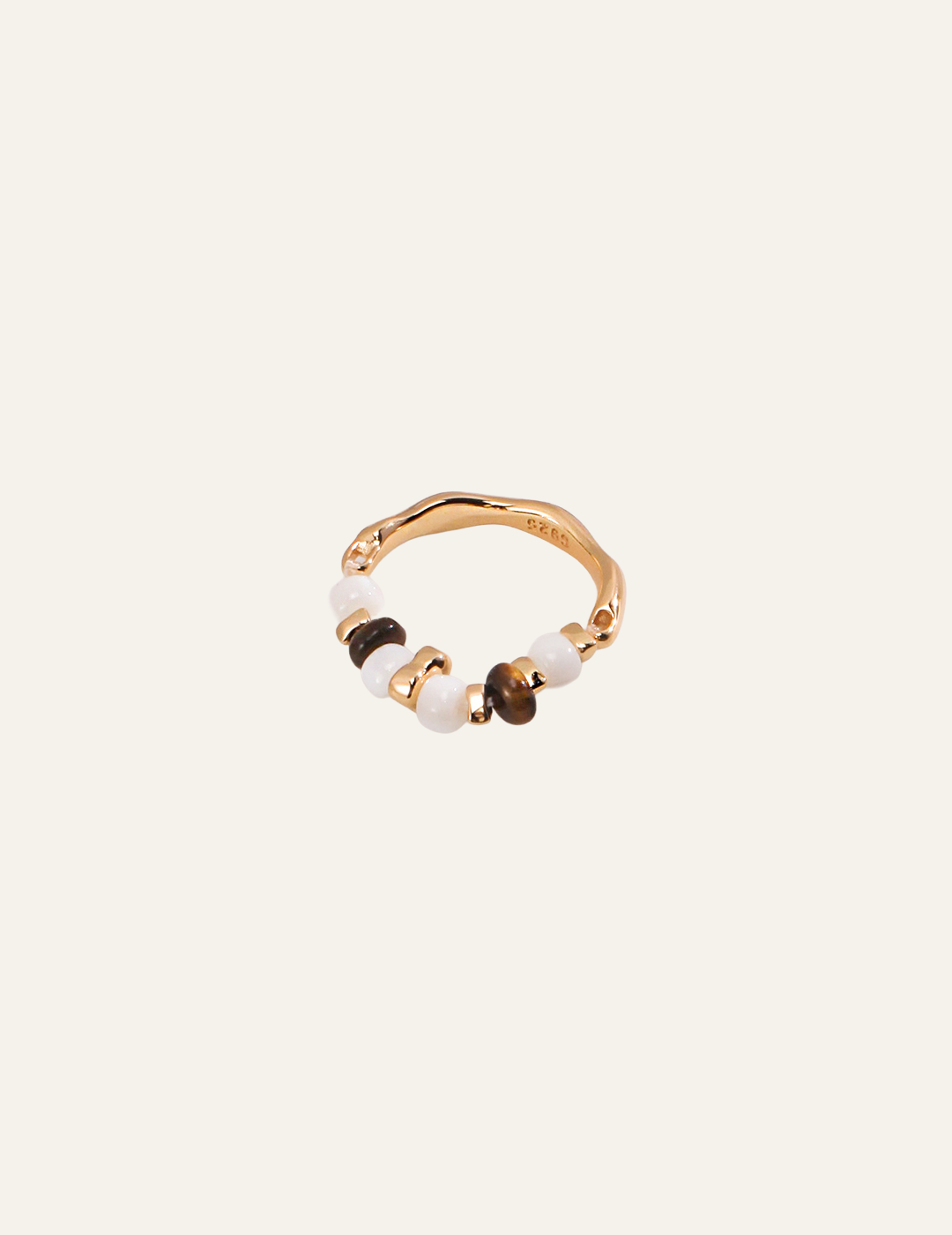 Bijou Tigre Ring Tiger's Eye Stone Sterling Silver Ring