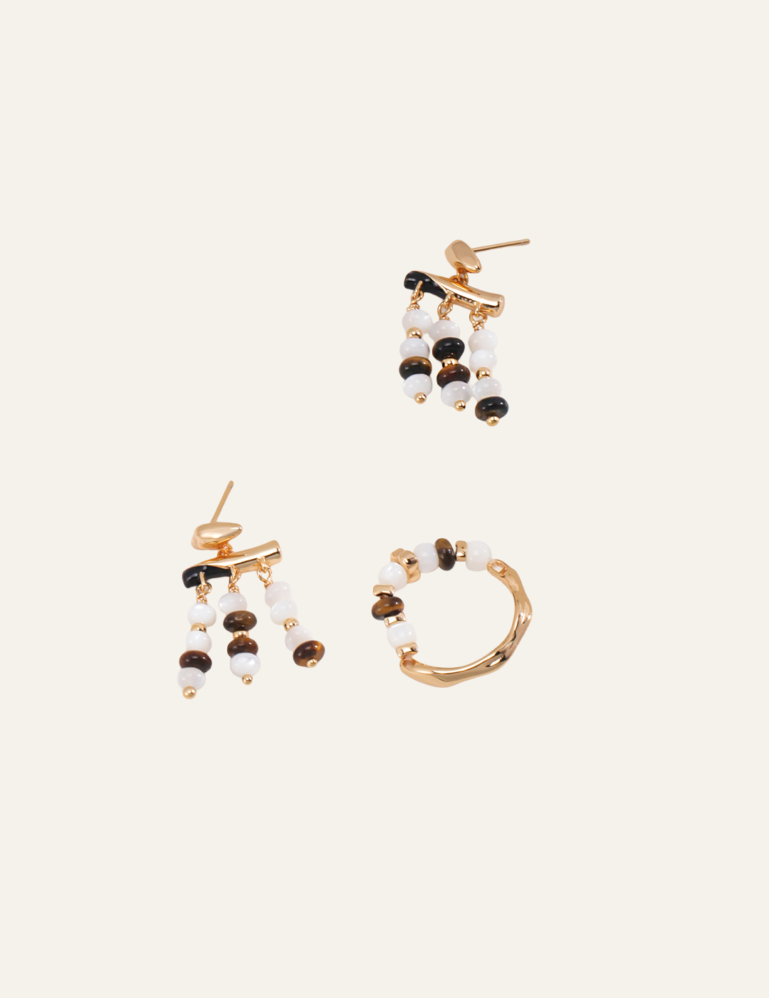 Bijou Tigre Ring Tiger's Eye Stone Sterling Silver Ring