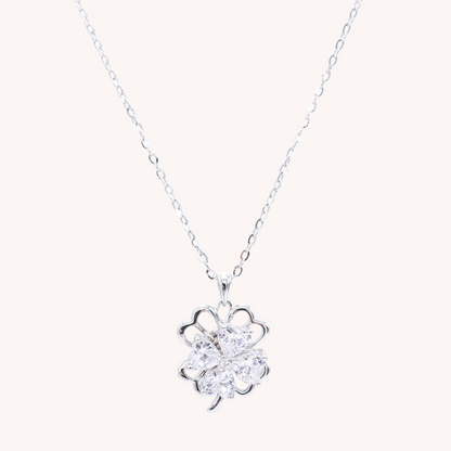Lucky Clover Revolve Overture Necklace 🍀Rotatable lucky clover necklace KRN42