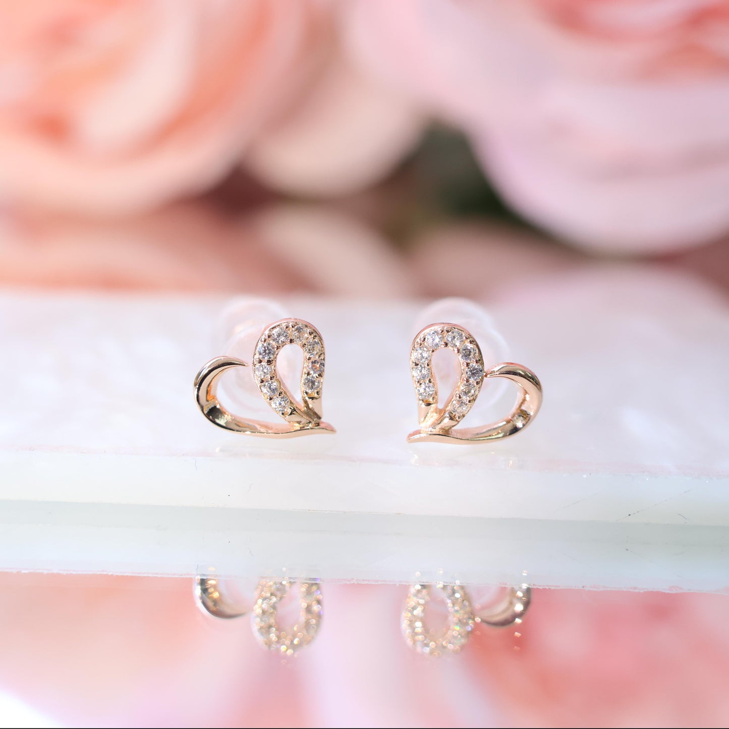 Heart Sparkle Earrings Heart Sparkle Earrings