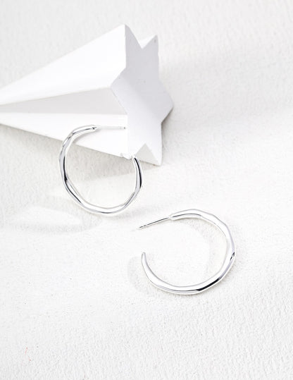 Lava Essence Silver Earrings
熔岩系列 素銀本色耳環