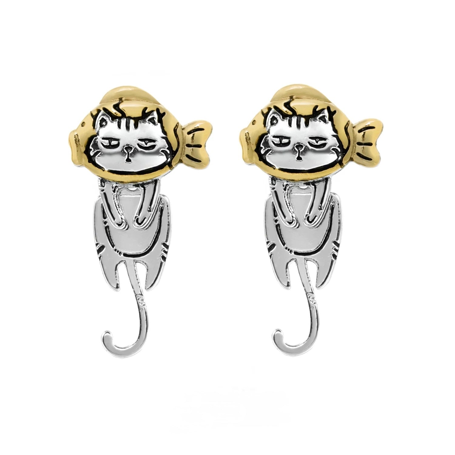 Oyasumi Cat「晚安貓」耳夾/耳環
