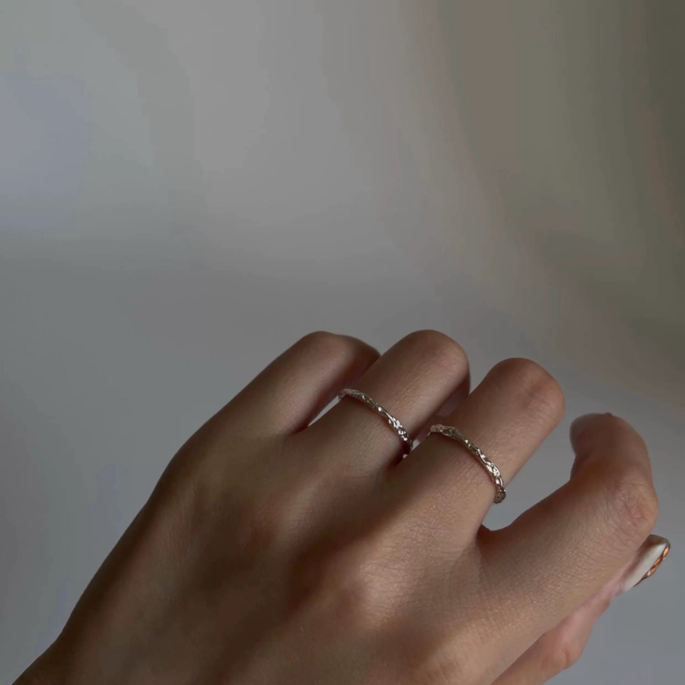 Textured Embrace Ring