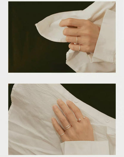 Starlight S990 Silver Sparkle Ring