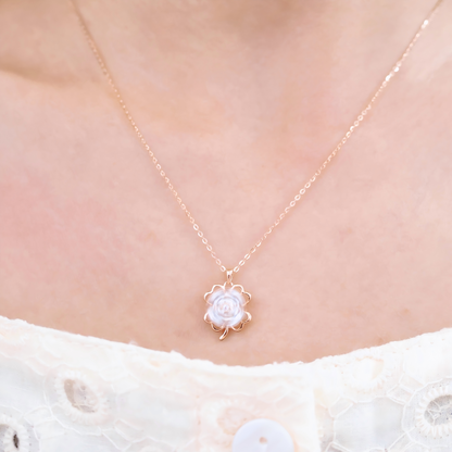 Lucky Clover Revolve Overture Necklace 🍀Rotatable lucky clover necklace KRN42