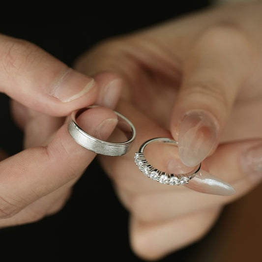 "Endless Love" Minimalist Couple Ring