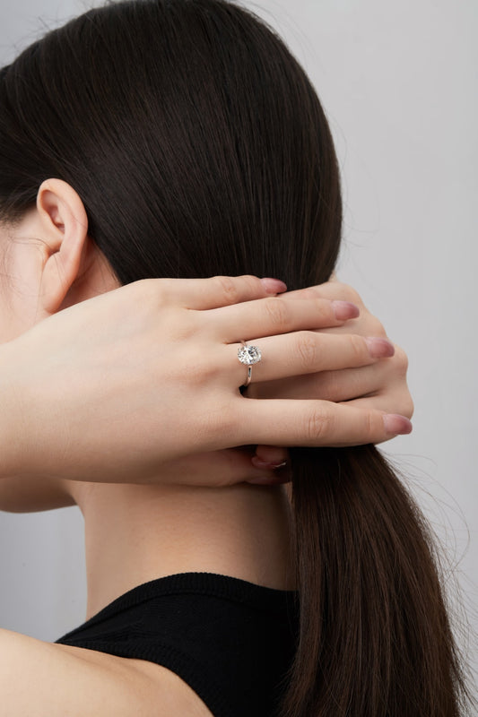 [Morning Dew Series] Oval Solitaire Ring Oval Solitaire Ring