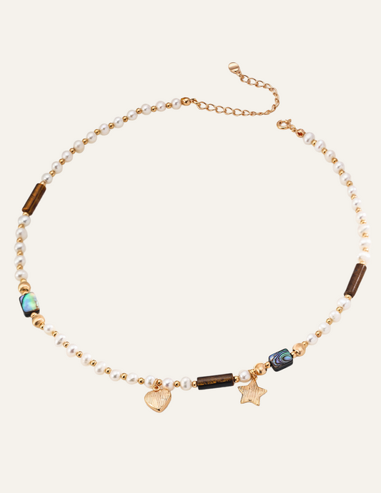 Étoile de Coeur Heart and Star Necklace 