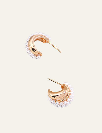 Luna Pearl Cascade Earrings 