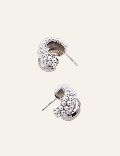 Luna Pearl Cascade Earrings 