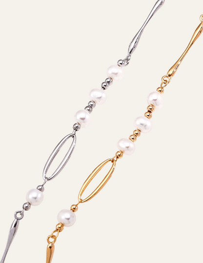 Perle Élégante Flowing Natural Pearl Necklace 
