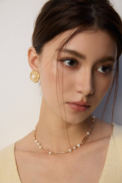 Perle Élégante Flowing Natural Pearl Necklace 