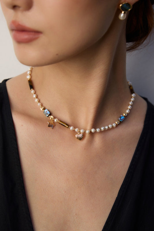 Étoile de Coeur Heart and Star Necklace 