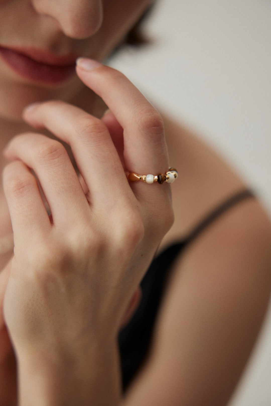 Bijou Tigre Ring Tiger's Eye Stone Sterling Silver Ring 